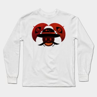 smail scary red face Long Sleeve T-Shirt